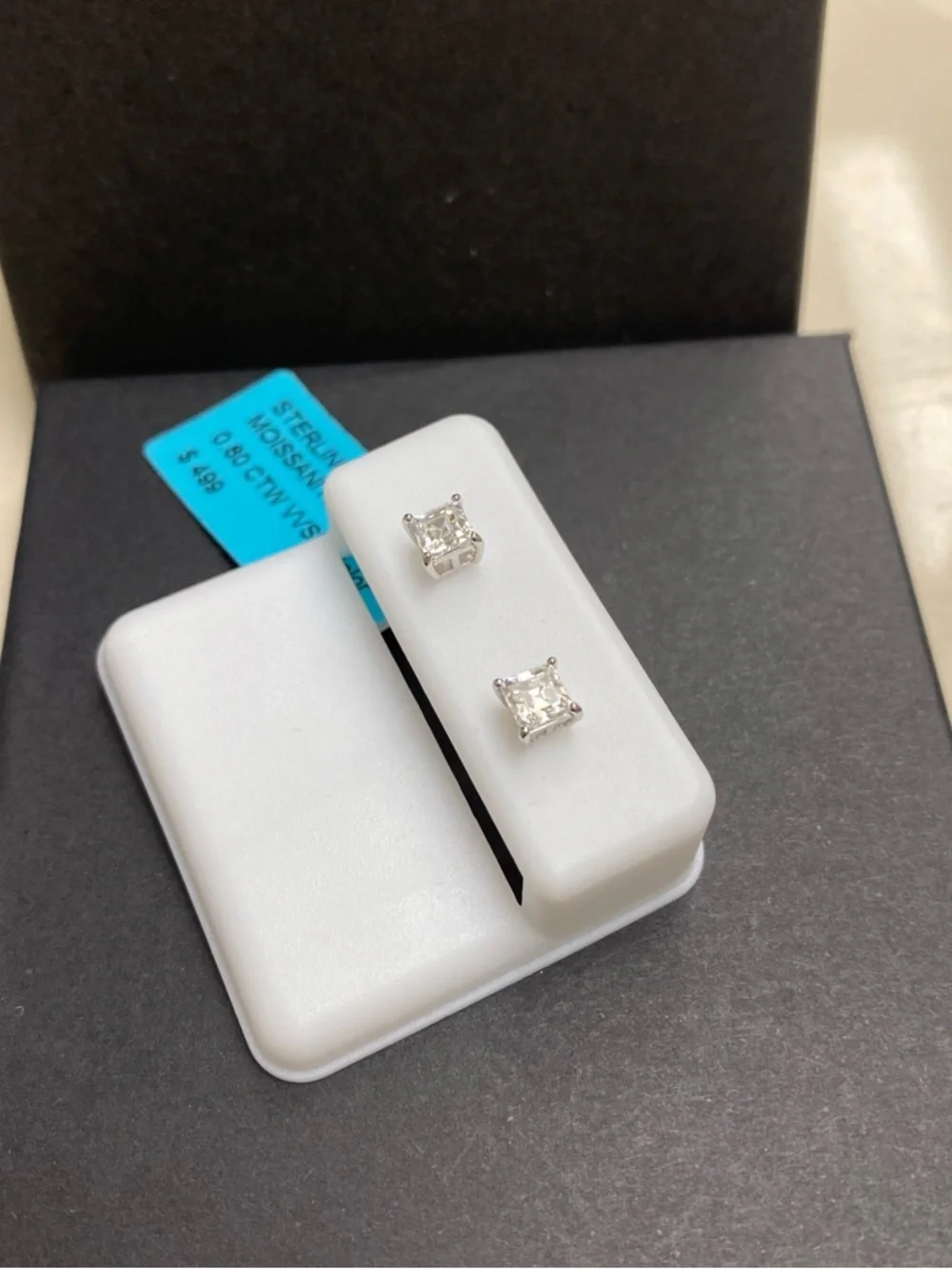 Dainty Moissanite Stud Earrings